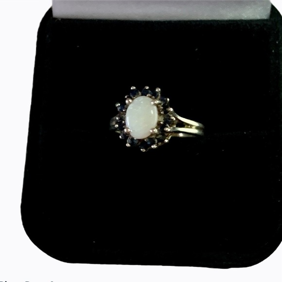 OPAL SAPPHIRE RING 6 - Picture 11 of 14